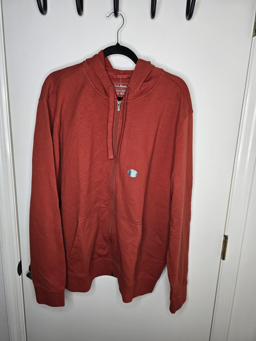 L.L. Bean Men's Cayenne Full-Zip Hoodie Sweatshirt Zip Up
